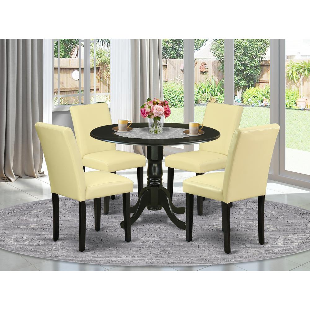 Dining Room Set Black, DLAB5-BLK-73