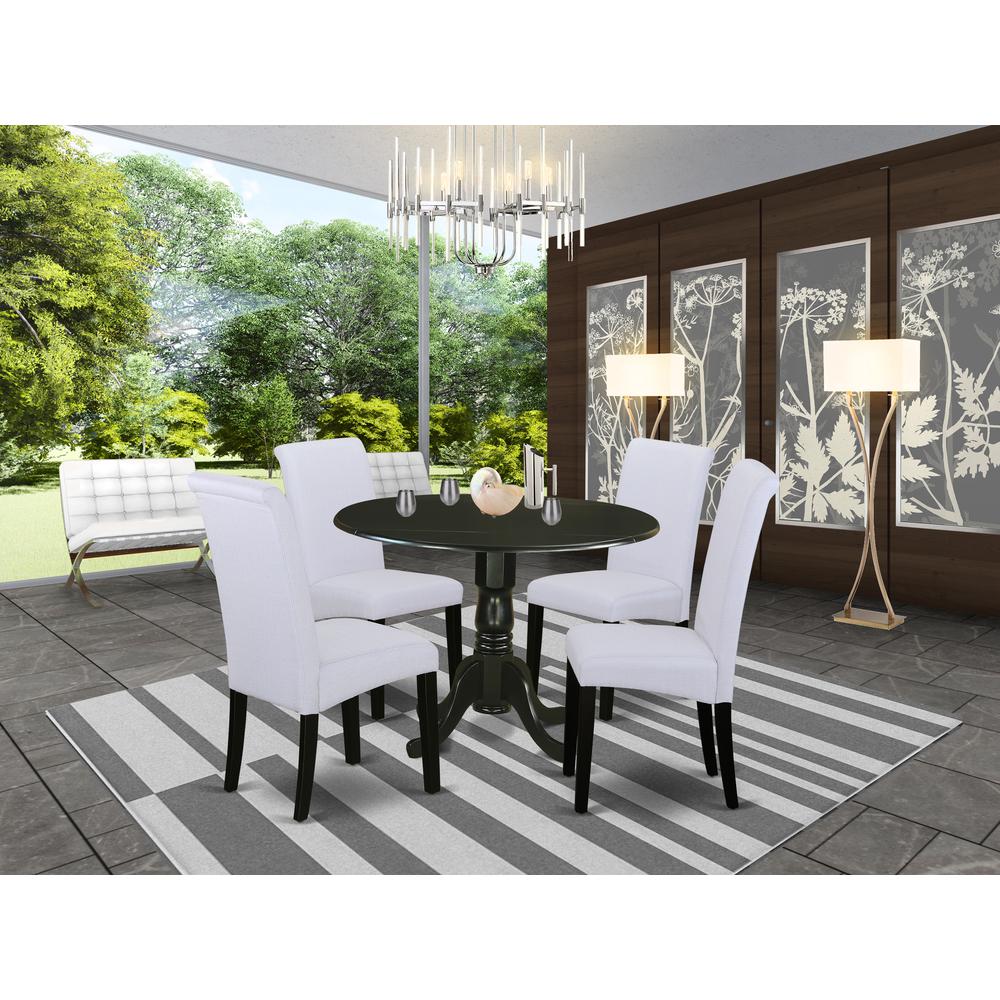 Dining Room Set Black, DLBA5-BLK-05