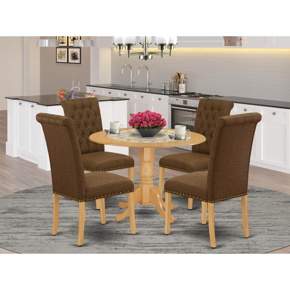 Dining Room Set Oak, DLBR5-OAK-18