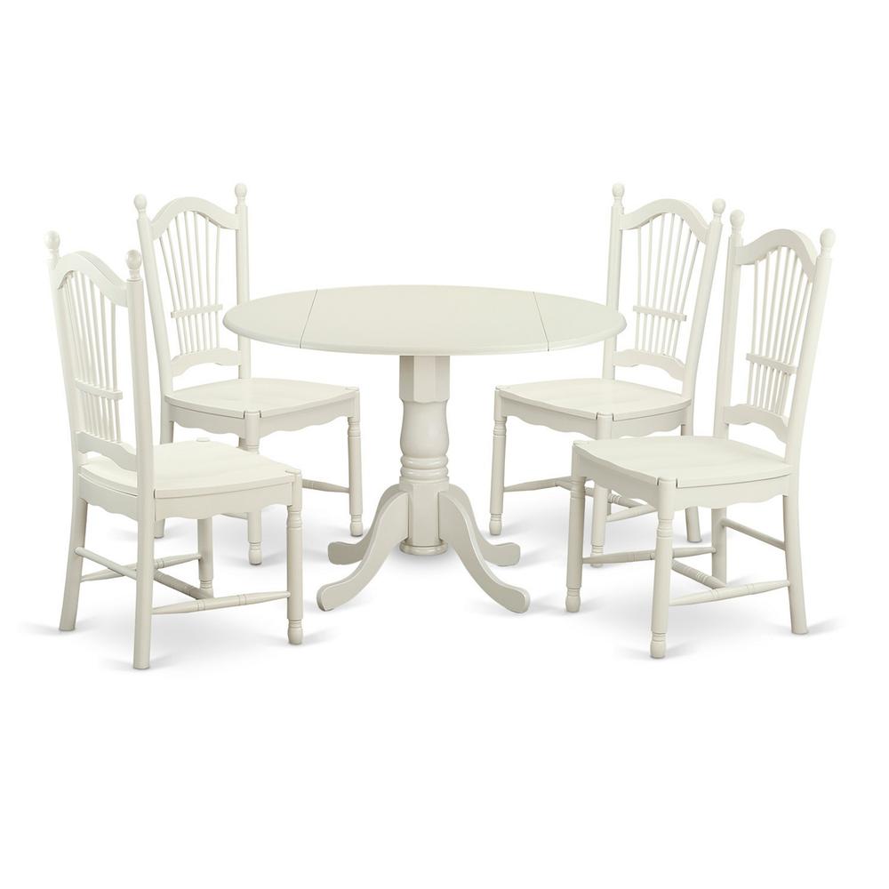 5  PC  Table  and  Chairs  set  for  4-Dinette  Table  and  4  Dining  Chairs