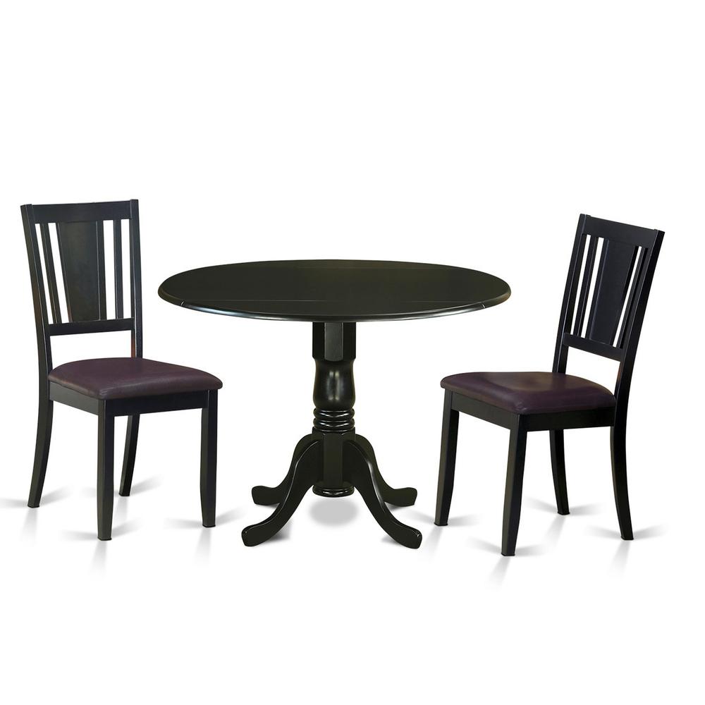 3  Pc  Kitchen  Table  set  for  2-Dinette  Table  and  2  Kitchen  Chairs