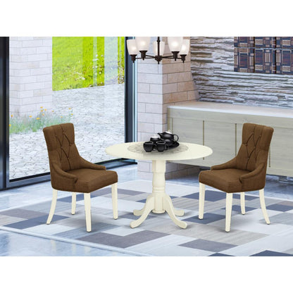 Dining Room Set Linen White, DLFR3-WHI-18