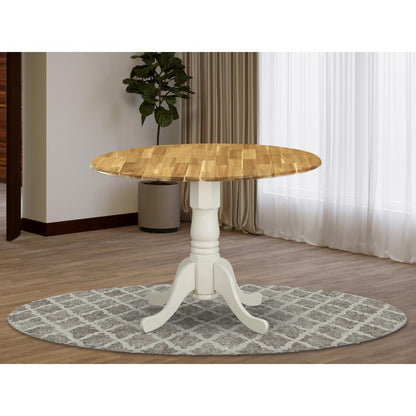 Dining Table Natural & Linen White, DMT-NLW-TP