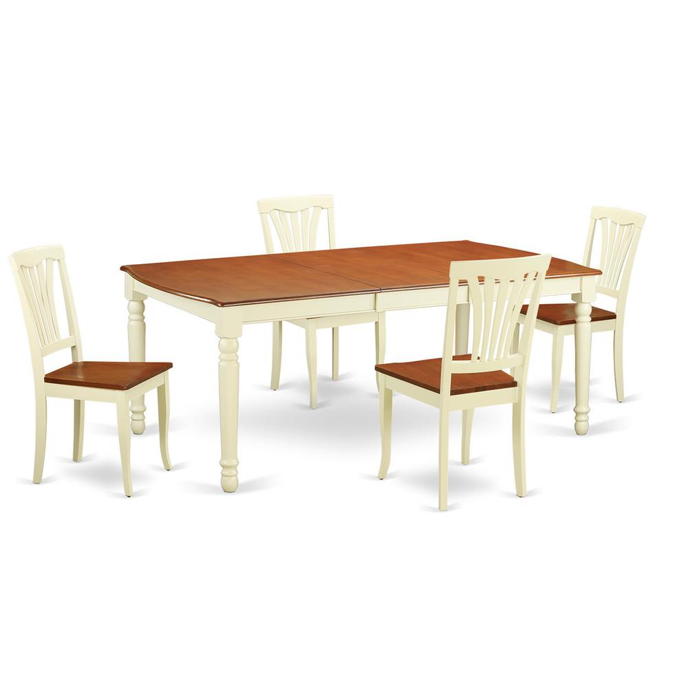 5  PC  dinette  Table  set  -  Kitchen  Table  and  4  Dining  Chairs