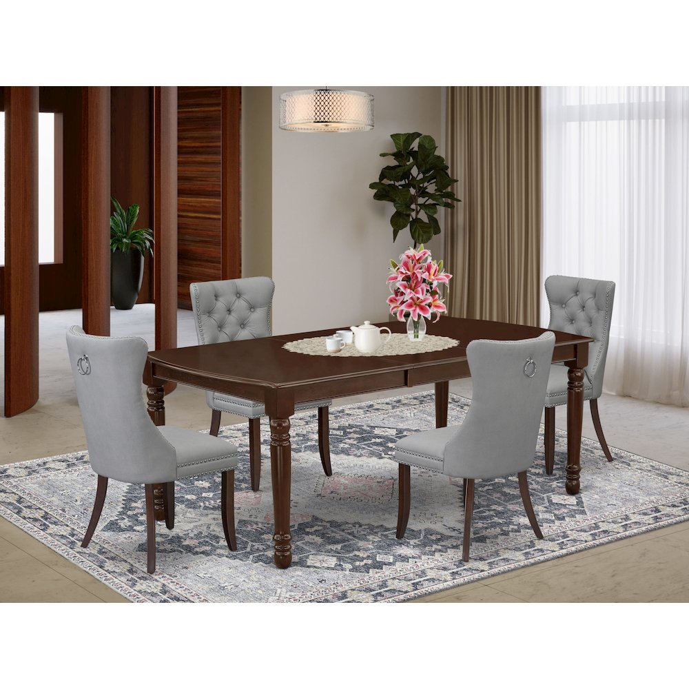 5 Piece Dining Room Set Consists of a Rectangle Wooden Table
