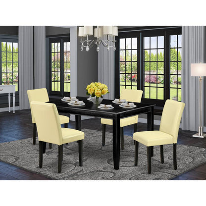 Dining Room Set Black, DUAB5-BLK-73