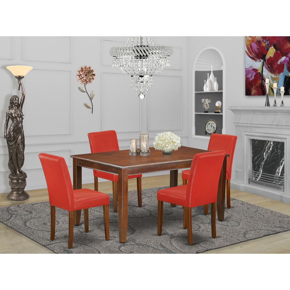 Dining Room Set Mahogany, DUAB5-MAH-72