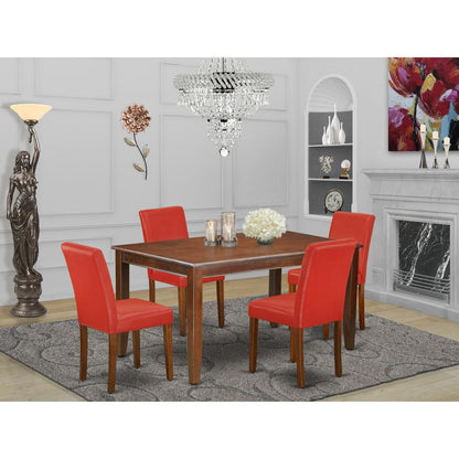 Dining Room Set Mahogany, DUAB5-MAH-72