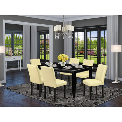 Dining Room Set Black, DUAB7-BLK-73