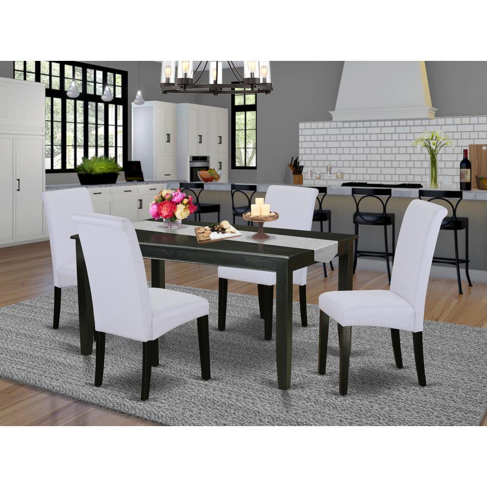 Dining Room Set Black, DUBA5-BLK-05