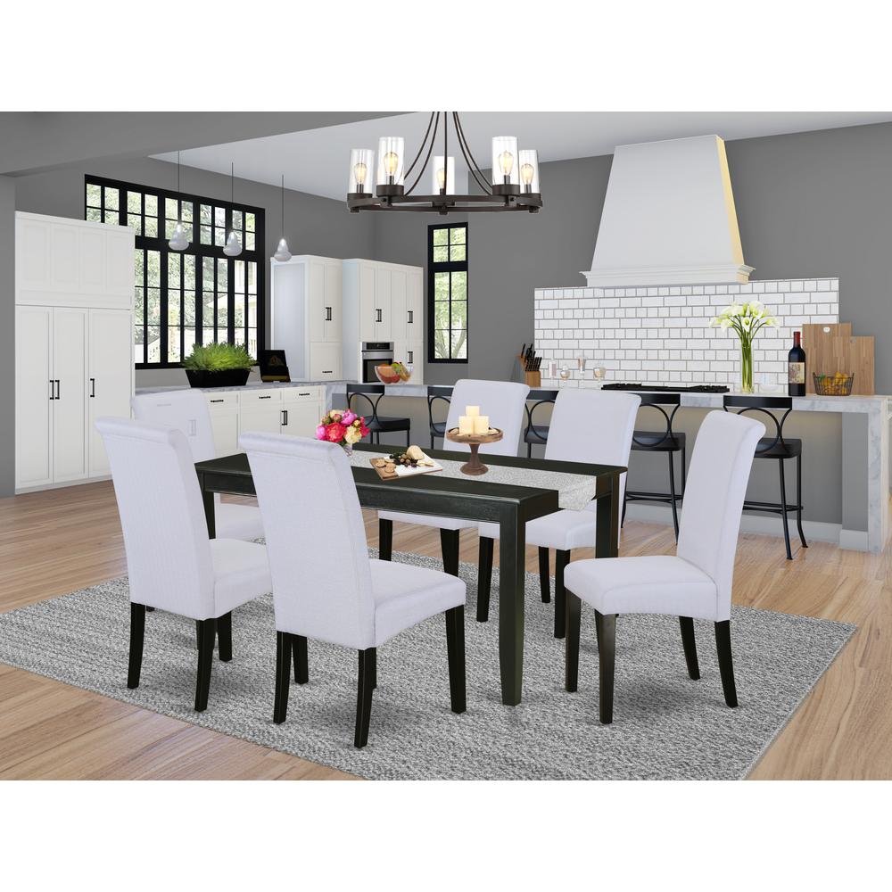 Dining Room Set Black, DUBA7-BLK-05