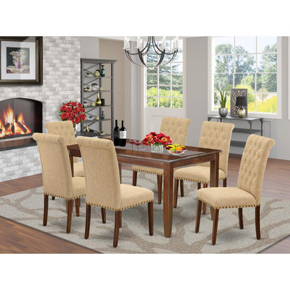 Dining Room Set Mahogany, DUBR7-MAH-04