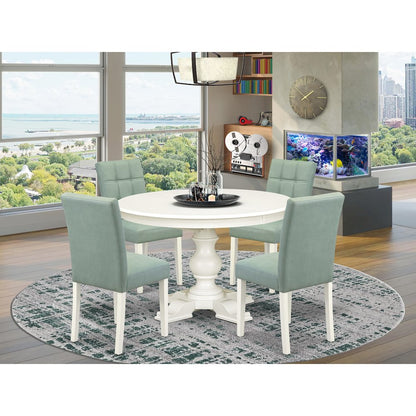 7-Piece Dining Room Set, Linen White