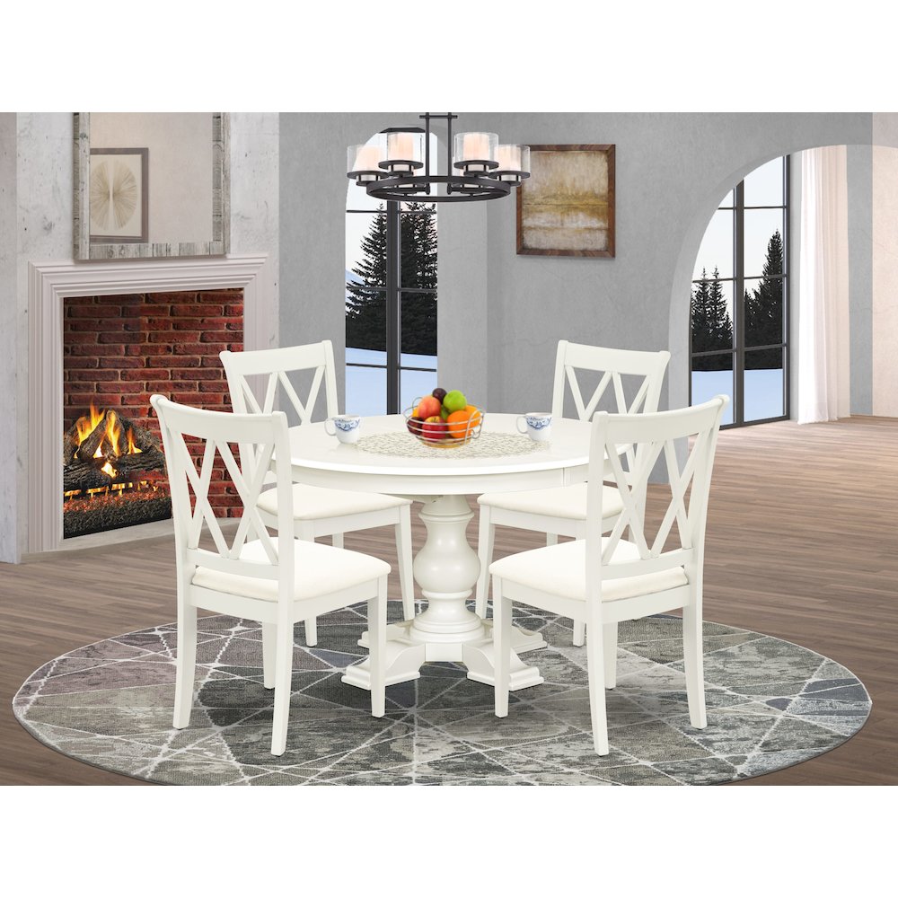 7-Piece Dinner Set, Linen White