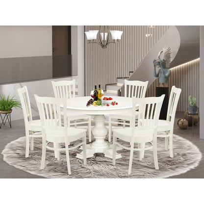 5-Piece Kitchen Table Set, Linen White
