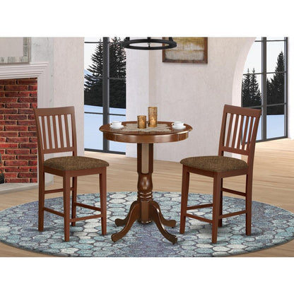 EDVN3-MAH-C 3 PC pub Table set-pub Table and 2 Dining Chairs.