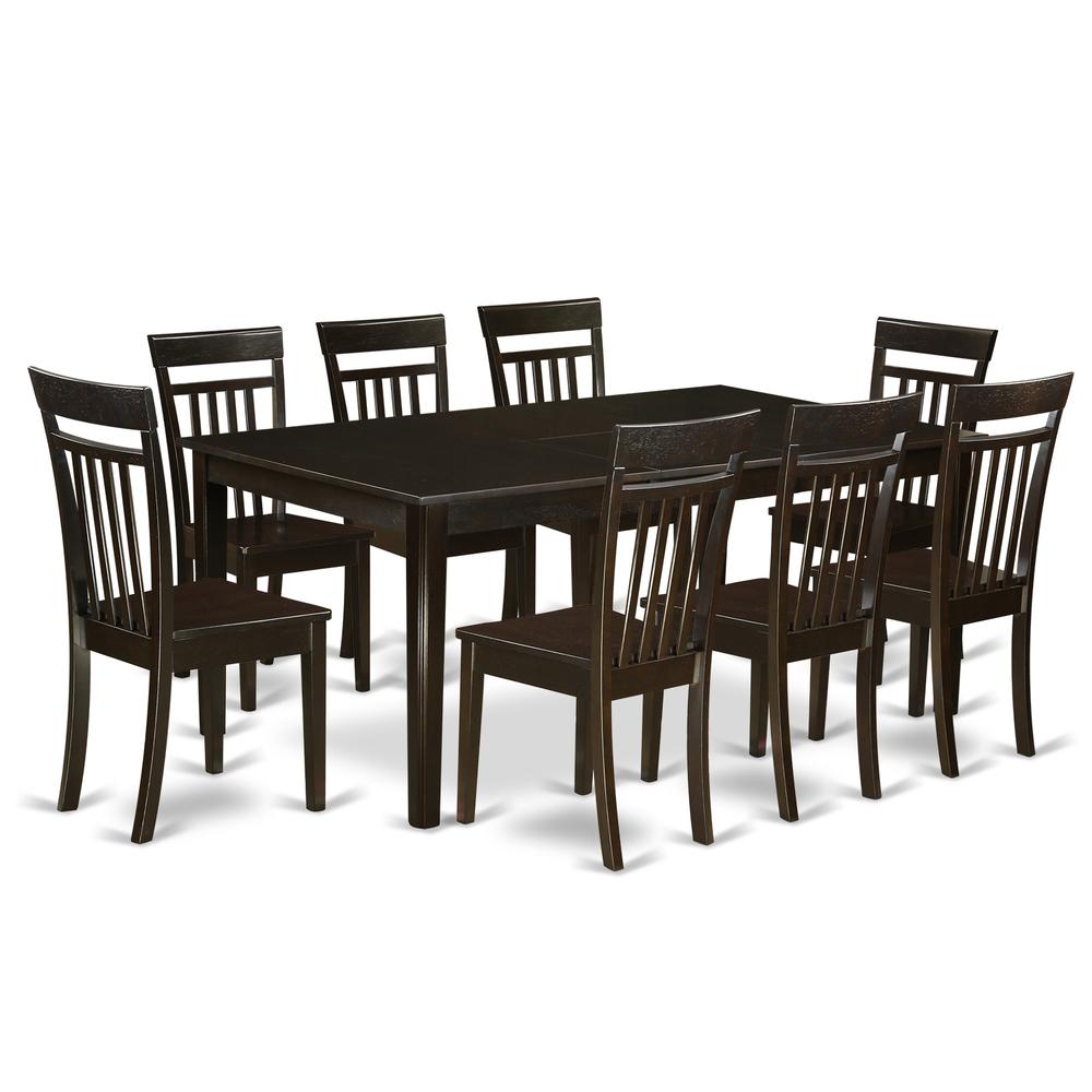 9  Pc  Dining  room  set-Dining  Table  with  Leaf  plus  8  Dining  Chairs.