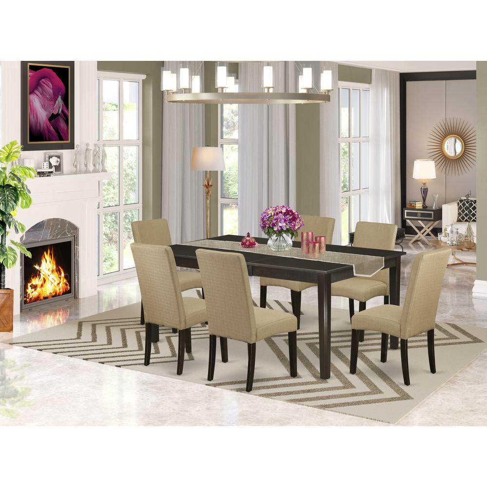 Dining Room Set Cappuccino, HEDR7-CAP-03