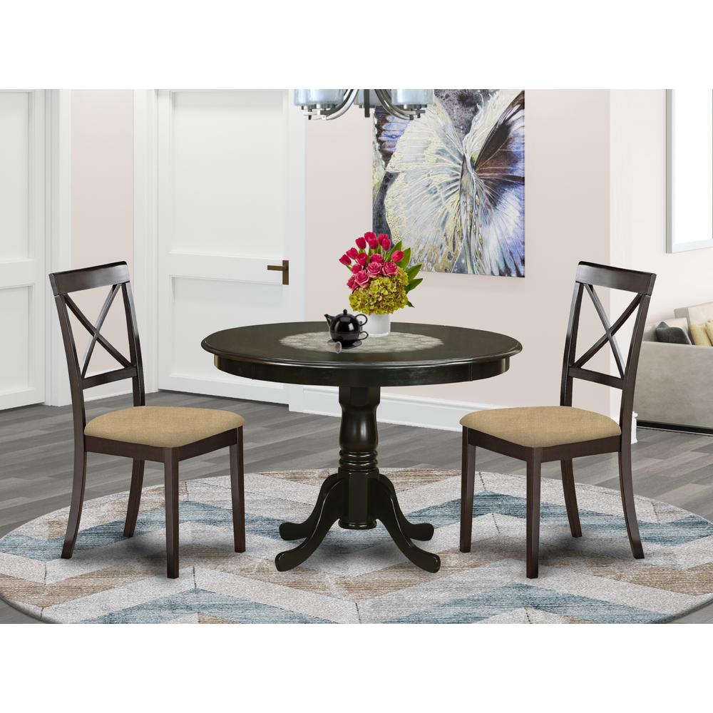 HLBO3-CAP-C 3 PC Kitchen Table set-Table and 2 Kitchen Chairs