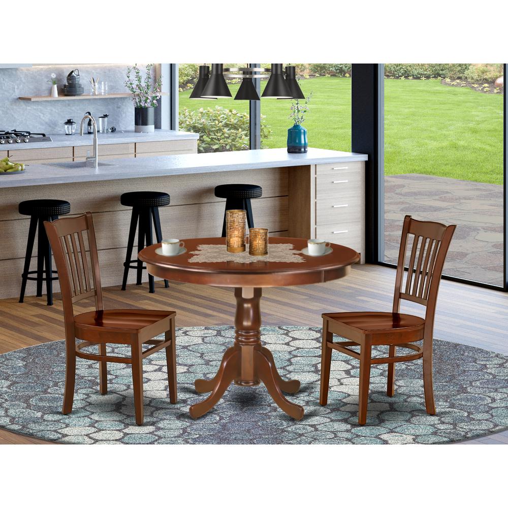 Dining Room Set Mahogany, HLGR3-MAH-W