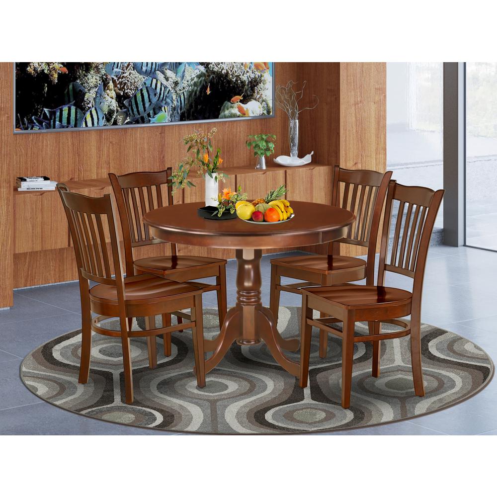 Dining Room Set Mahogany, HLGR5-MAH-W