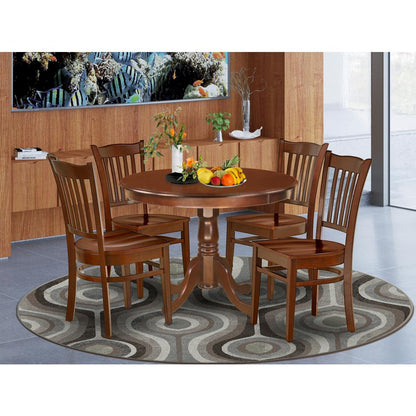 Dining Room Set Mahogany, HLGR5-MAH-W