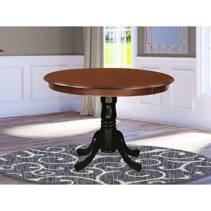 Dining Table Mahogany & Black, HLT-MBK-TP
