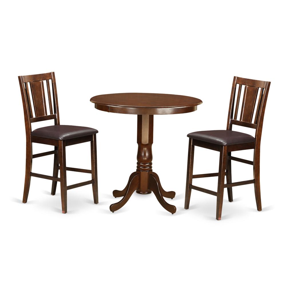 3  Pc  counter  height  set-  high  Table  and  2  Dining  Chairs