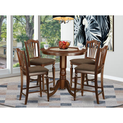 JACH5-MAH-C 5 Pc counter height Dining room set - high Table and 4 Kitchen Chairs.