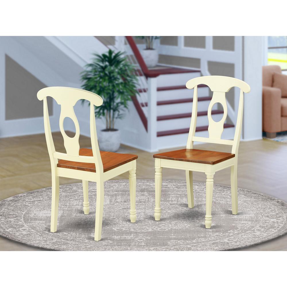 Napoleon  styled  chair  with  Wood  seat,  Set  of  2