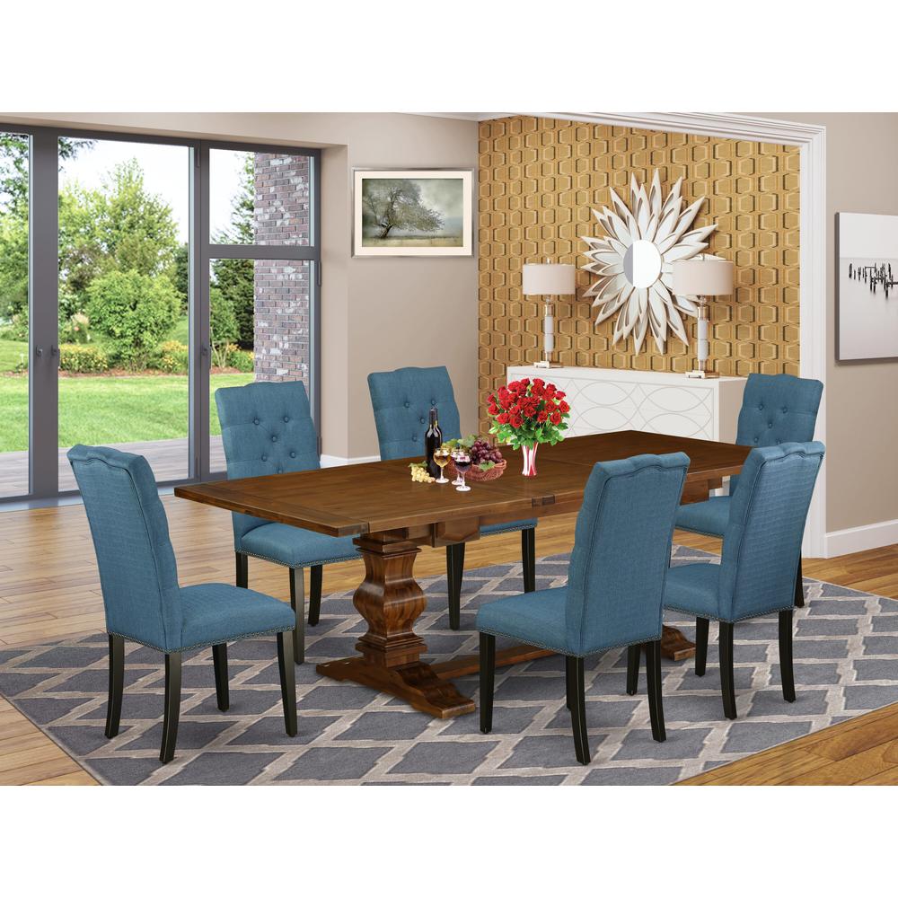 East West Furniture Dining Room Set, 42x92 Inch