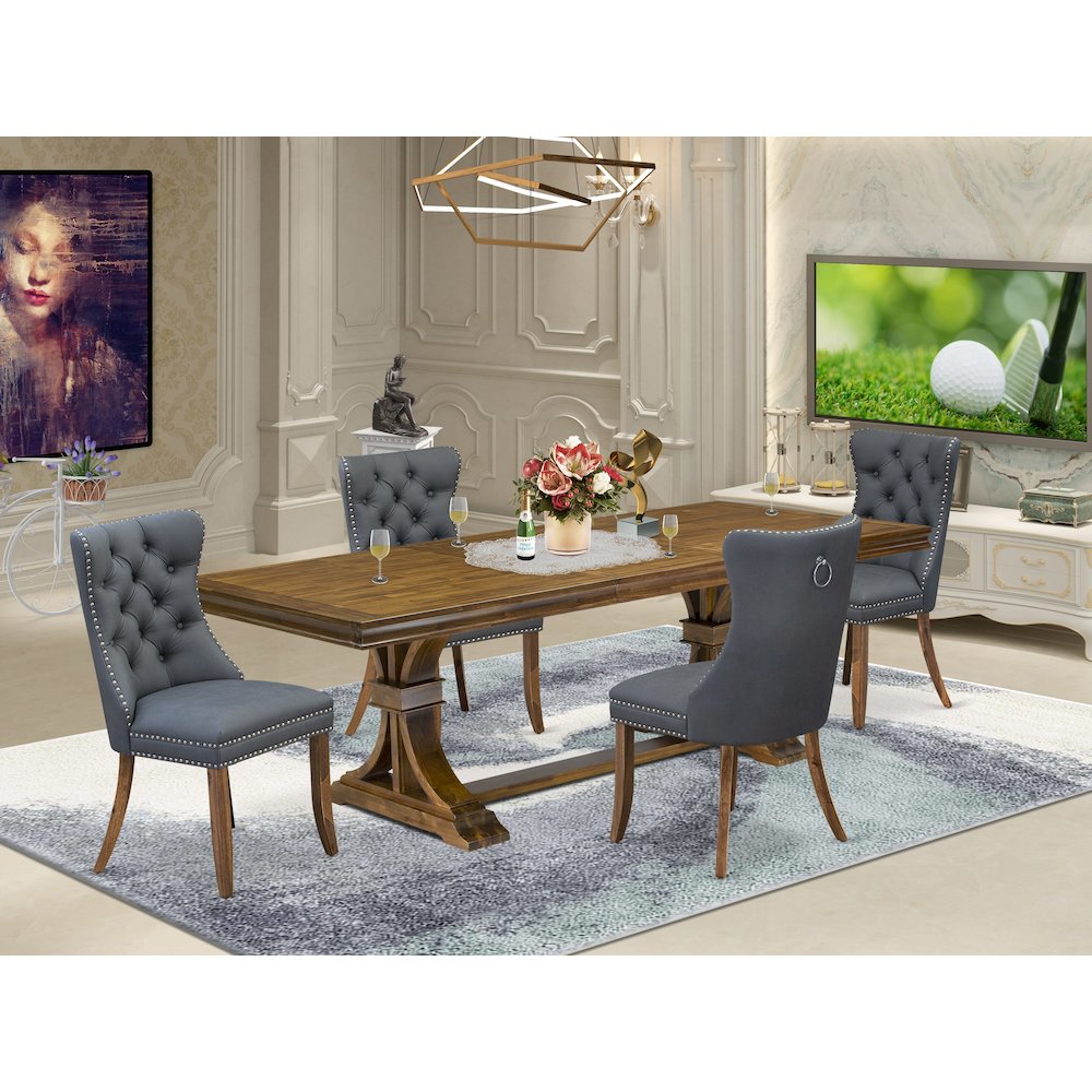 5 piece Kitchen Table Set consists of a Dining Table and 4 Dining room Chairs