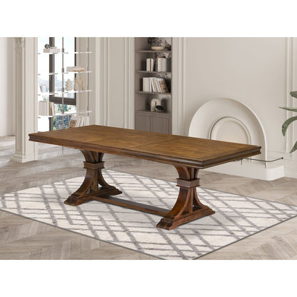 5 Piece Dining Table Set Consist of Dining Room Table and 4 Padded Chairs