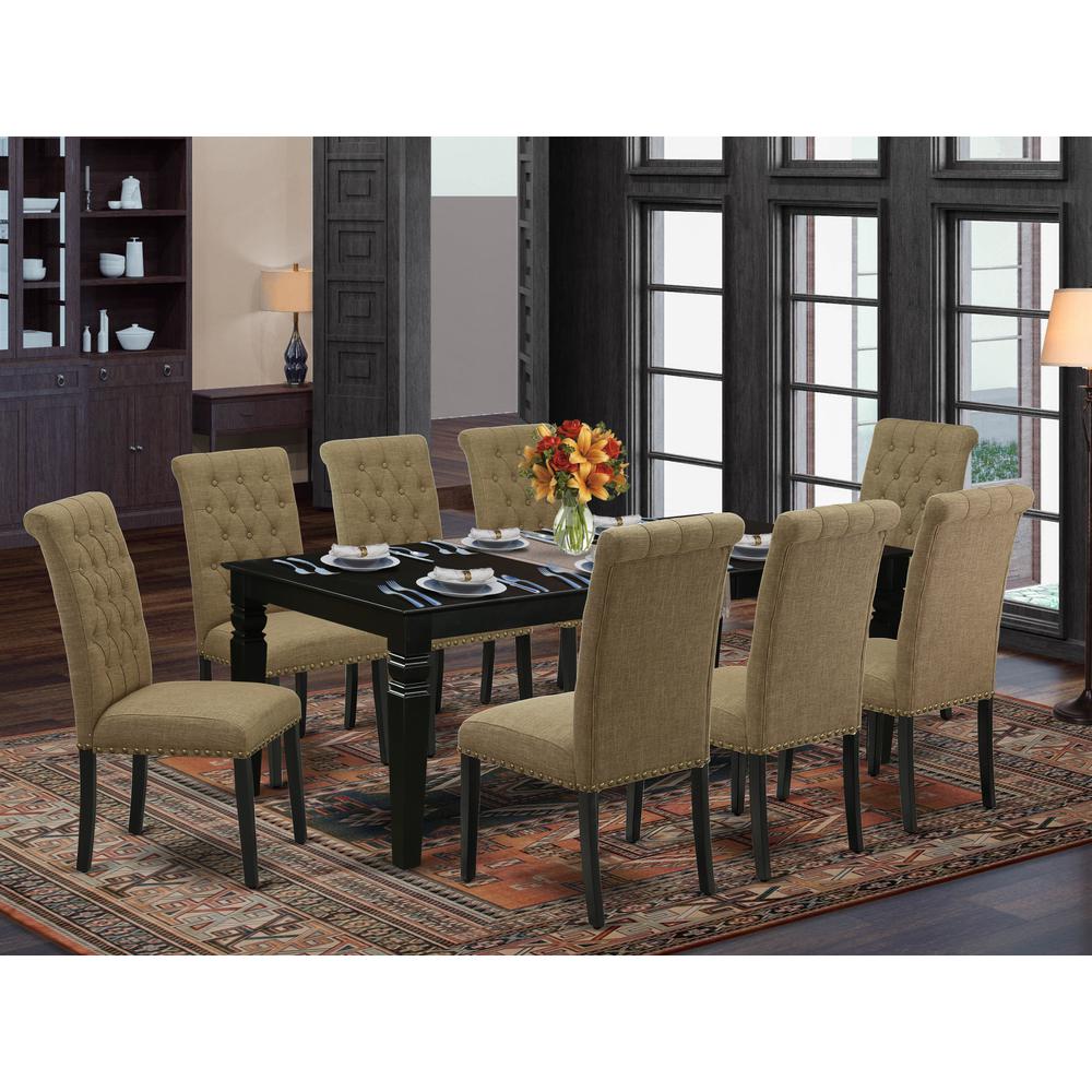 Dining Room Set Black, LGBR9-BLK-17