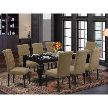 Dining Room Set Black, LGBR9-BLK-17