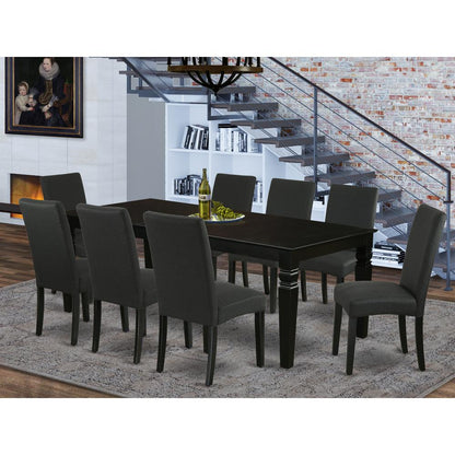Dining Room Set Black, LGDR9-BLK-24