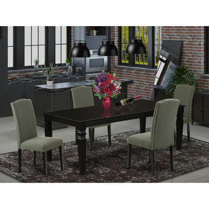 Dining Room Set Black, LGEN5-BLK-20