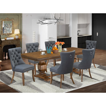 7 piece Dining room Set consists of a Kitchen Table and 6 Dinner Chairs