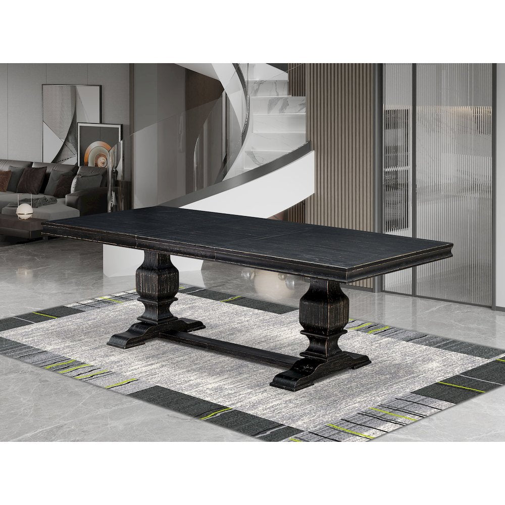 5 piece Dining Table Set includes a Dining Table and 4 Dark Grey Kitchen Chairs