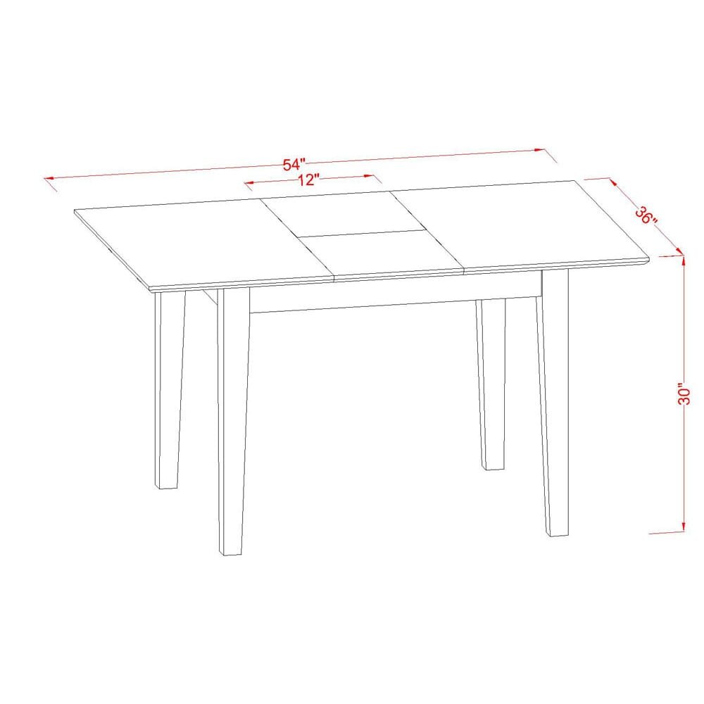 East West Furniture MLFO3-MAH-47 3Pc Kitchen Dining Set Includes 1 Butterfly Leaf Rectangular Dining Table and 2 Light Sable Linen Fabric Parson Dining Chairs with Button Tufted Back - Mahogany Finish