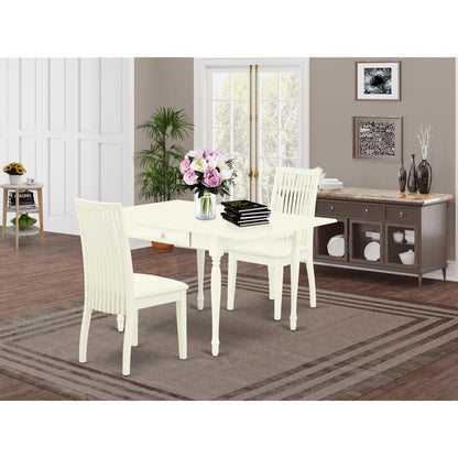 Dining Room Set Linen White, MZIP3-LWH-C