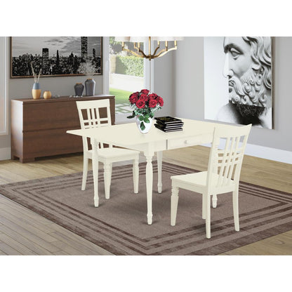 Dining Room Set Linen White, MZLG3-LWH-W