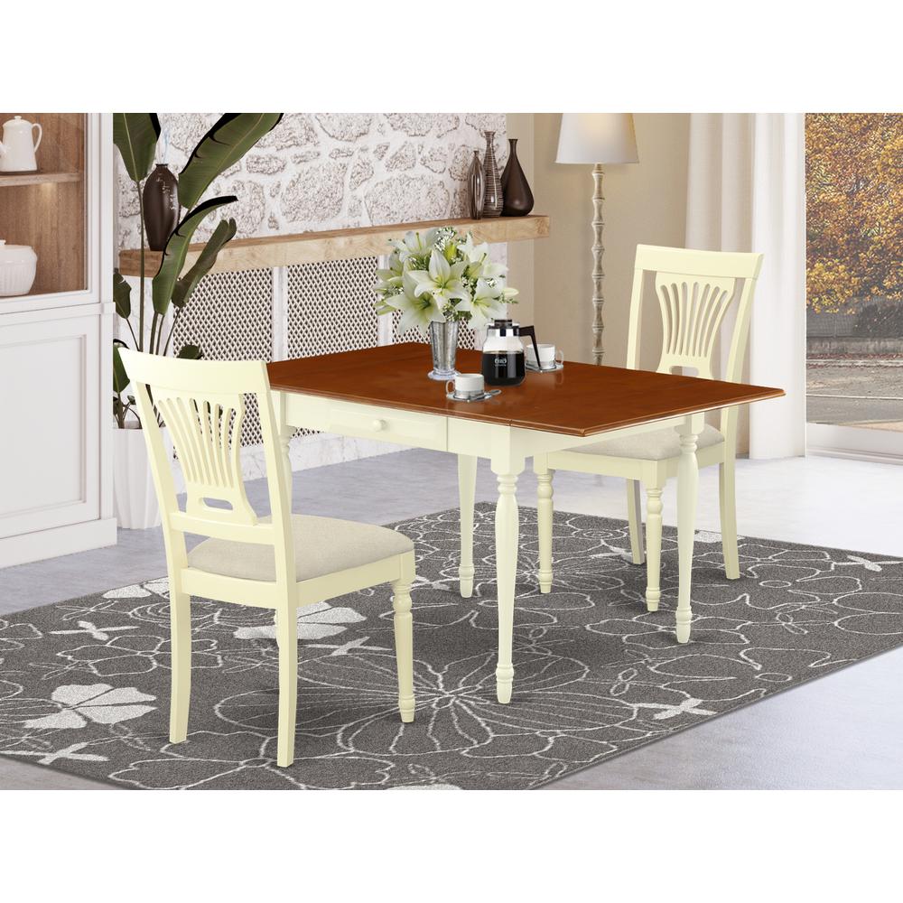 Dining Room Set Buttermilk & Cherry, MZPL3-WHI-C