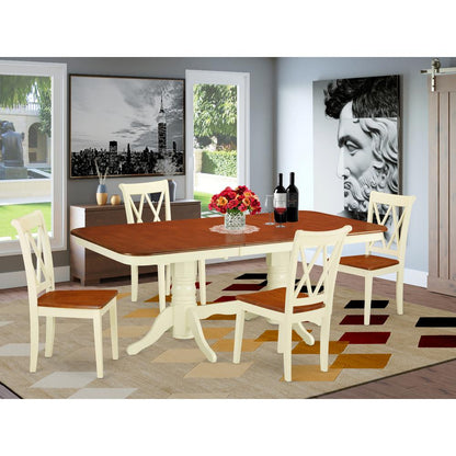 Dining Room Set Buttermilk & Cherry, NACL5-BMK-W