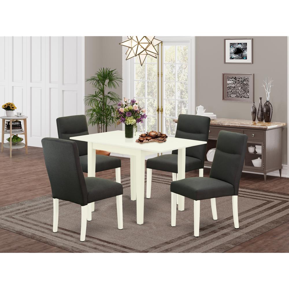 Dining Room Set Linen White, NDBE5-LWH-20