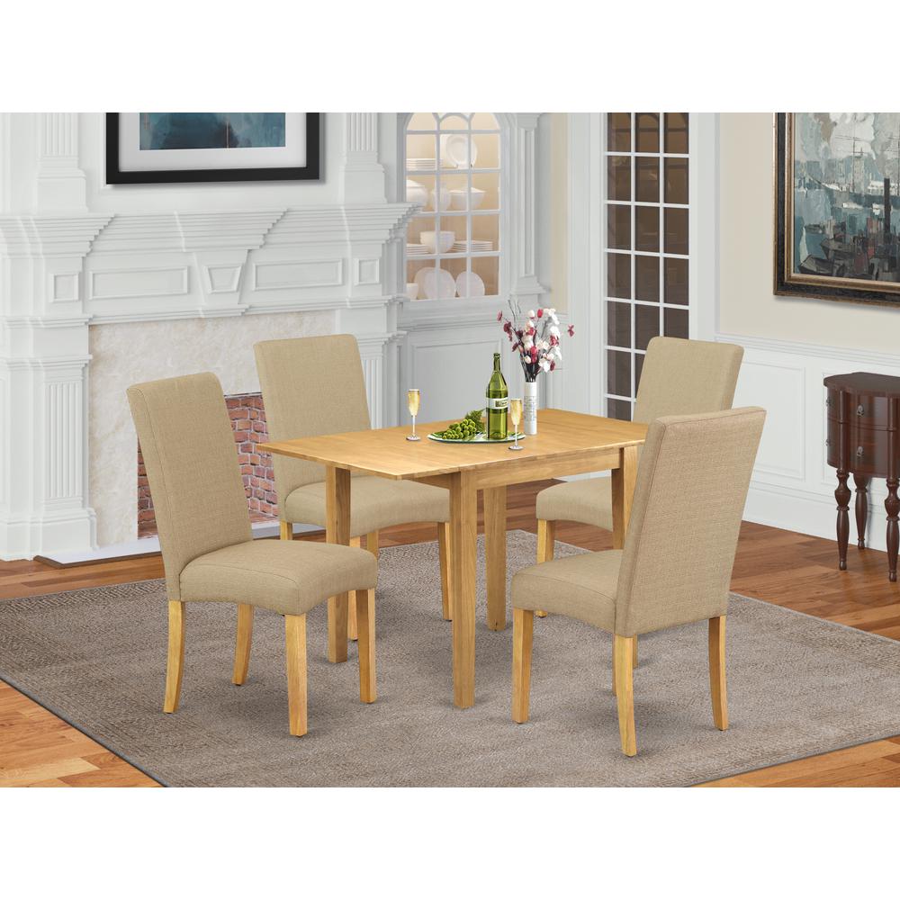 Dining Room Set Oak, NDDR5-OAK-16