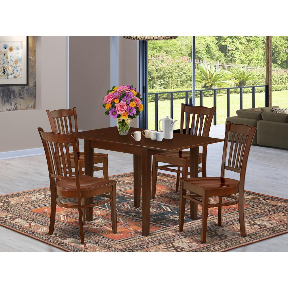 Dining Room Set Mahogany, NDGR5-MAH-W