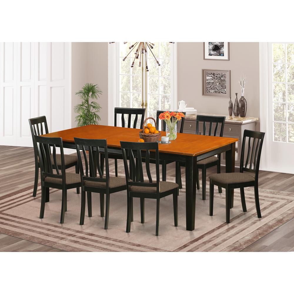 NIAN7-BCH-C 7PC Kitchen Table set-Dining Table and 6 Dining Chairs