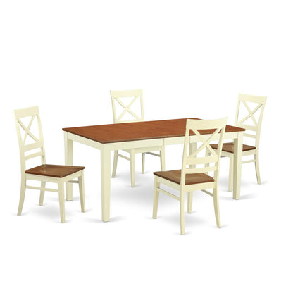 5  Pc  Dinette  set  for  4-Kitchen  Table  and  4  Dining  Chairs