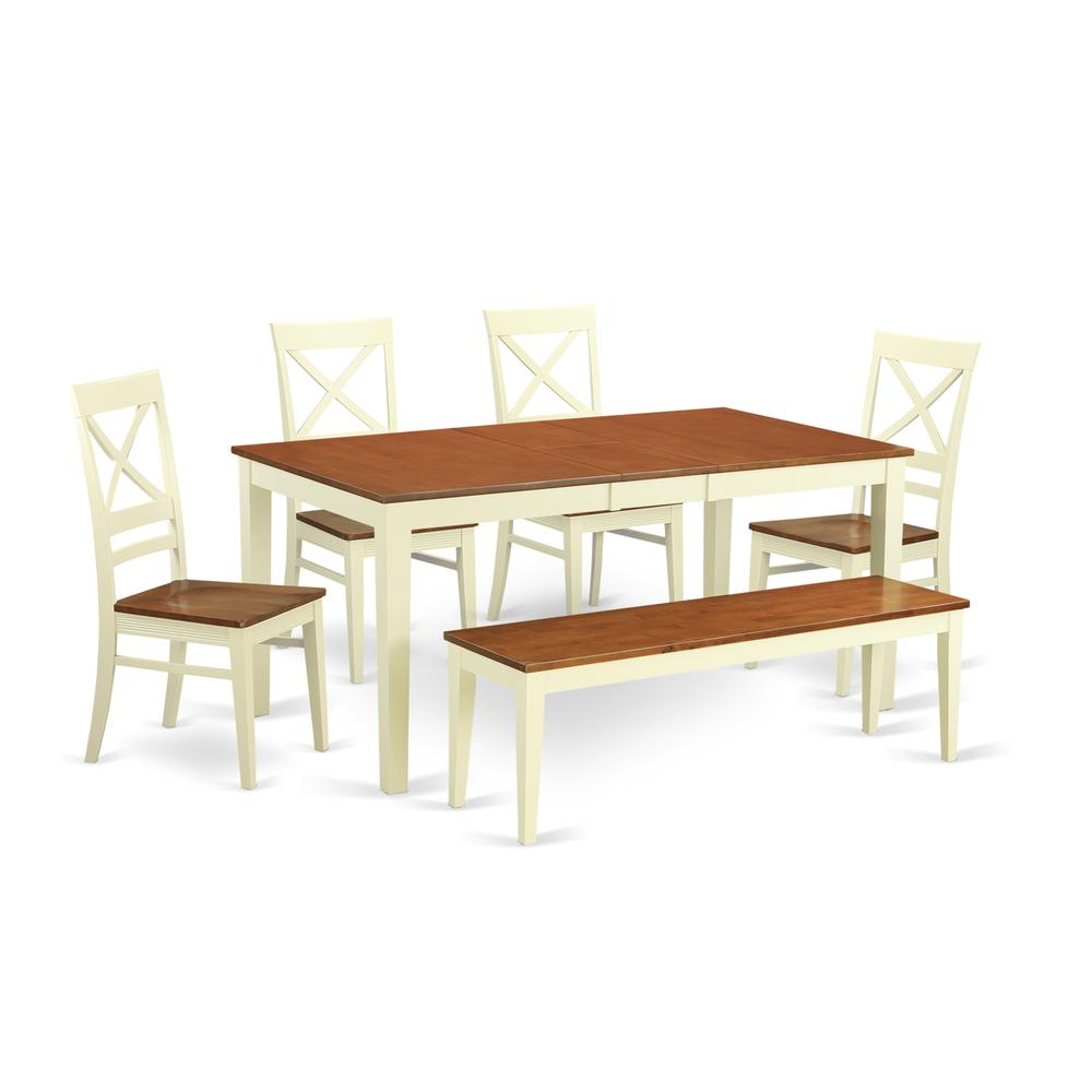 6  PC  dinette  set  -  Table  and  4  Dining  Chairs  plus  Bench